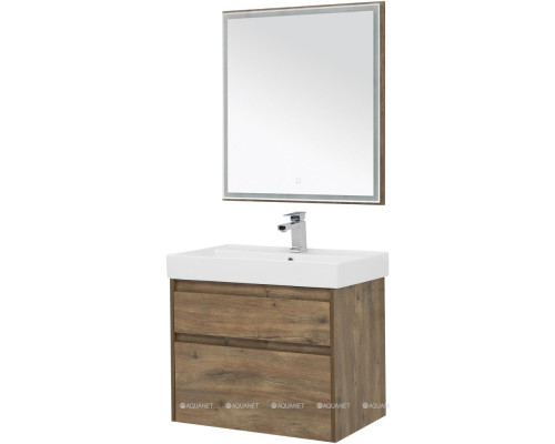 Мебель для ванной Aquanet Nova Lite 75 дуб рустикальный (2 ящика)