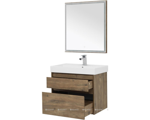 Мебель для ванной Aquanet Nova Lite 75 дуб рустикальный (2 ящика)