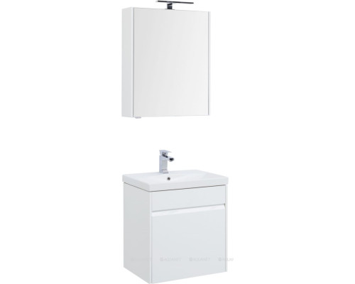Мебель для ванной Aquanet Палермо 60 белый глянец