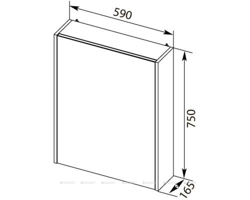 Мебель для ванной Aquanet Палермо 60 белый глянец