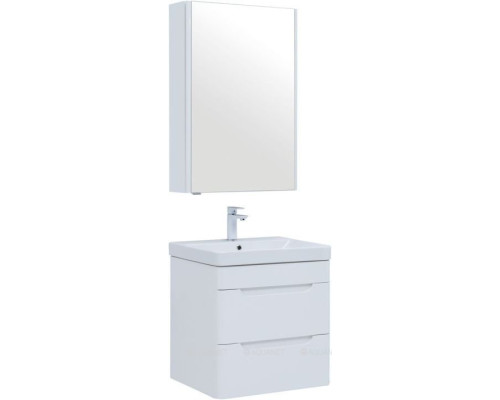 Мебель для ванной Aquanet София 60 белый глянец (2 ящика)