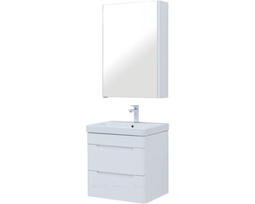 Мебель для ванной Aquanet София 60 белый глянец (2 ящика)