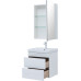 Мебель для ванной Aquanet София 60 белый глянец (2 ящика)