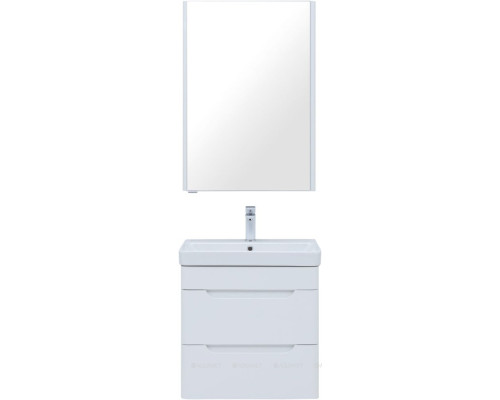Мебель для ванной Aquanet София 60 белый глянец (2 ящика)
