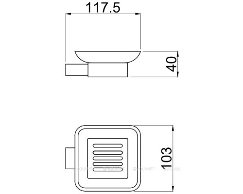 Мыльница Allen Brau Infinity 6.21004-00 белый/хром