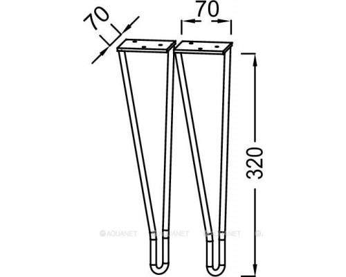Ножки для мебели Jacob Delafon Odeon Rive Gauche EB2569-GLD золото