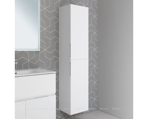 Пенал Aquanet Алвита New 35 белый матовый