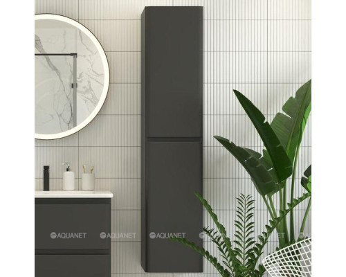 Пенал Aquanet Эмбер 35 черный матовый