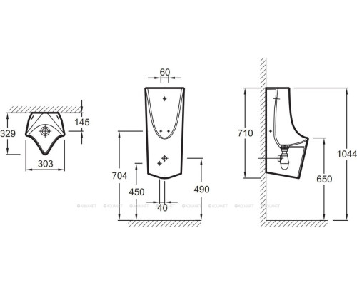 Писсуар Jacob Delafon Struktura EZA032-00