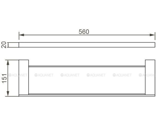 Полочка Aquanet 5687 (56 см)