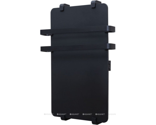 Полотенцесушитель электрический Allen Brau Infinity 100x44 с рейлингом 2.0 и креплением, черный матовый