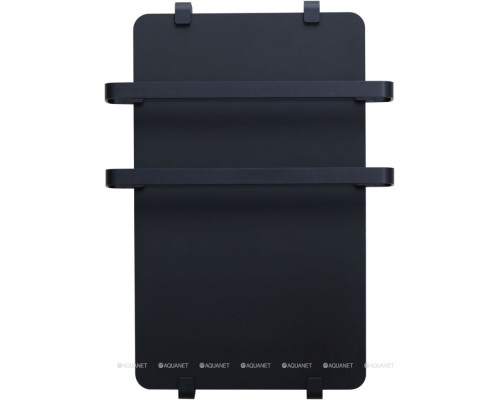 Полотенцесушитель электрический Allen Brau Infinity 100x44 с рейлингом 2.0 и креплением, черный матовый