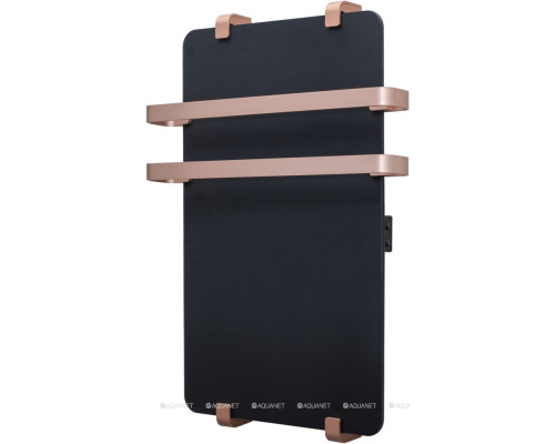 Полотенцесушитель электрический Allen Brau Infinity 60x44 с рейлингом 2.0 и креплением, медь браш