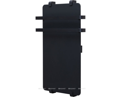 Полотенцесушитель электрический Allen Brau Infinity 80x44 с рейлингом 2.0 и креплением, черный матовый