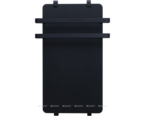 Полотенцесушитель электрический Allen Brau Infinity 80x44 с рейлингом 2.0 и креплением, черный матовый