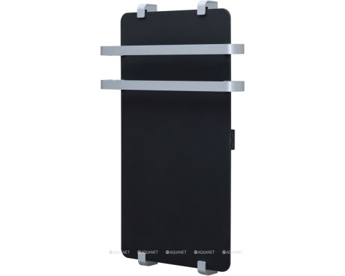 Полотенцесушитель электрический Allen Brau Infinity 80x44 с рейлингом 2.0 и креплением, серебро браш