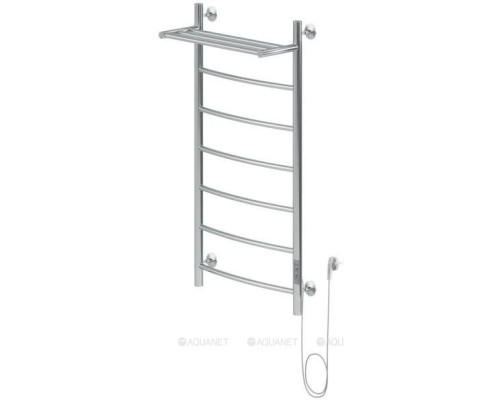 Полотенцесушитель электрический Aquanet Romeo 100х50 Тэн справа, с полкой