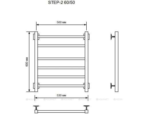 Полотенцесушитель электрический Ника Step STEP-2 60/50 W (U)