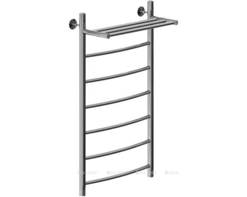 Полотенцесушитель водяной Aquanet Romeo с полкой 1000x500, с полкой, хром