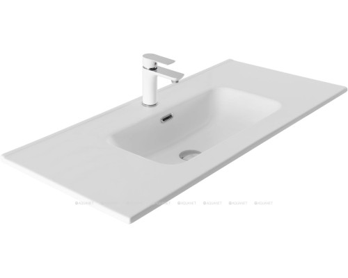 Раковина Aquanet Flat 100 белая матовая
