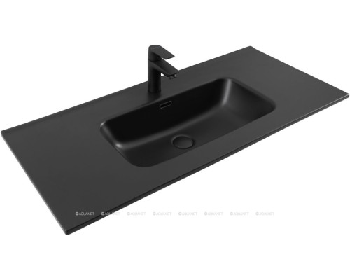 Раковина Aquanet Flat 100 черная матовая