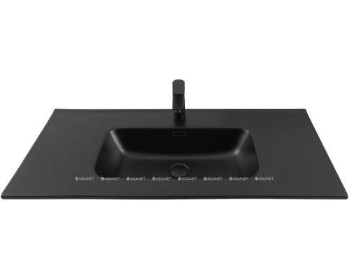 Раковина Aquanet Flat 100 черная матовая