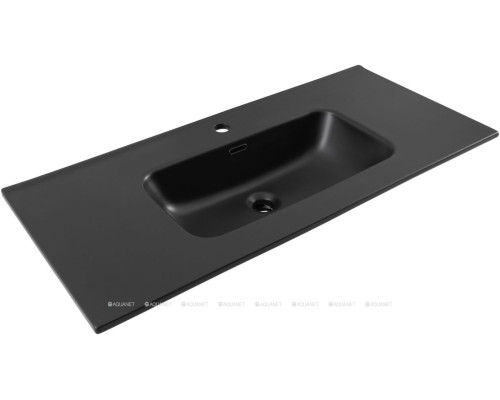 Раковина Aquanet Flat 100 черная матовая