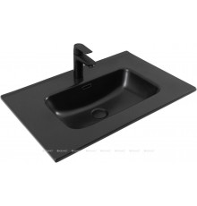 Раковина Aquanet Flat 70 черная матовая
