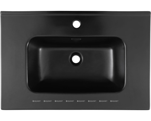 Раковина Aquanet Flat 70 черная матовая