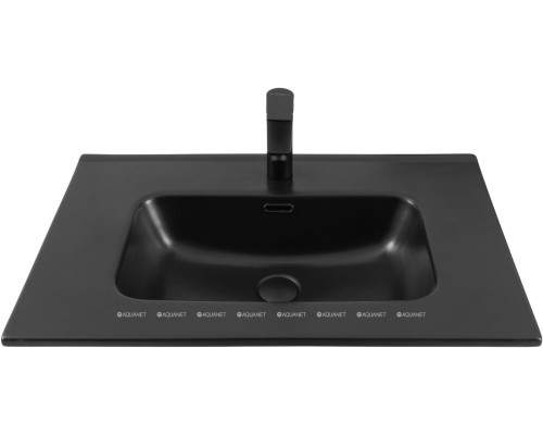 Раковина Aquanet Flat 70 черная матовая