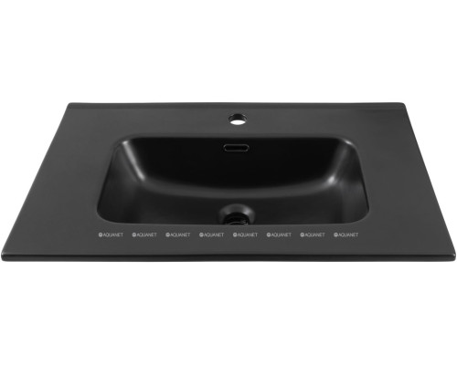 Раковина Aquanet Flat 70 черная матовая