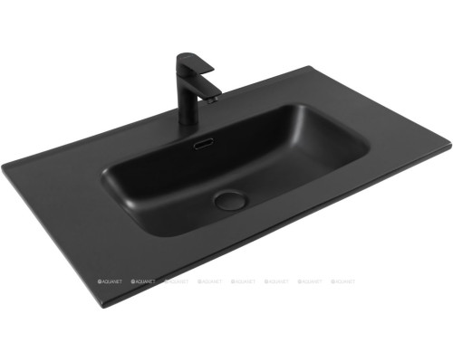Раковина Aquanet Flat 80 черная матовая