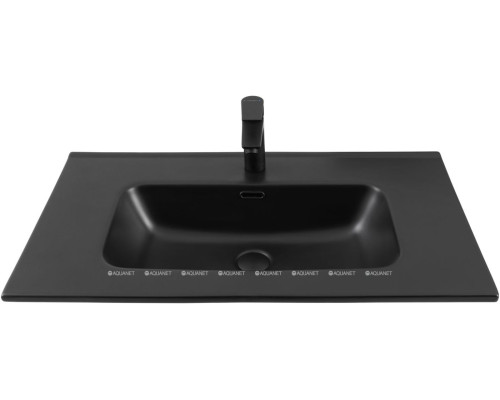 Раковина Aquanet Flat 80 черная матовая