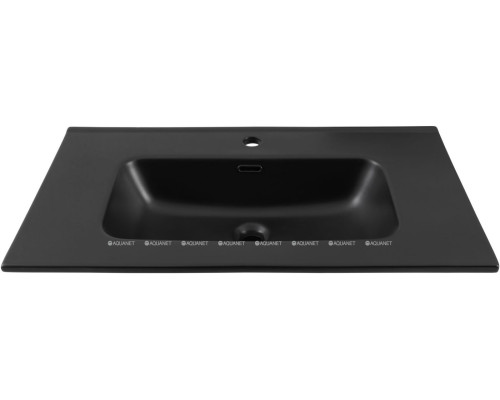 Раковина Aquanet Flat 80 черная матовая