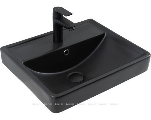 Раковина Aquanet Ирис 50 черная матовая