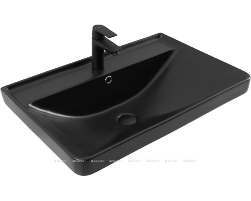 Раковина Aquanet Ирис 70 черная матовая