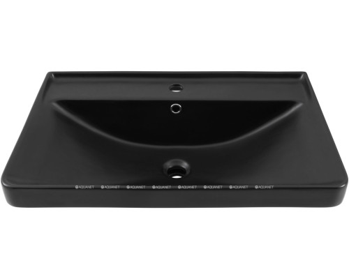 Раковина Aquanet Ирис 70 черная матовая