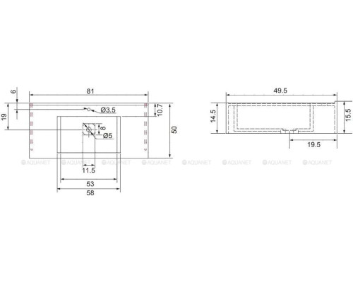 Раковина Dolomite Алое 80 (с вкладышем)