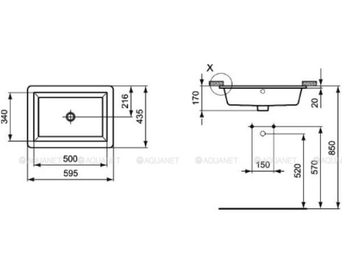 Раковина Ideal Standard Strada 60 K077901