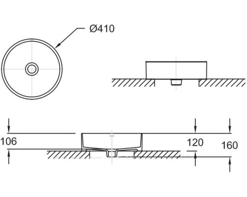 Раковина Jacob Delafon Delta Pure 41 E90012-0