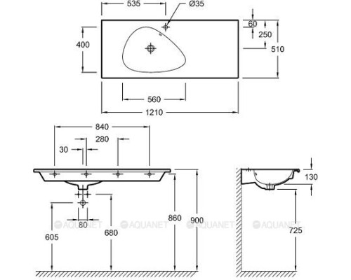 Раковина Jacob Delafon Nouvelle Vague 120 EXAP112-Z-MG2 серый