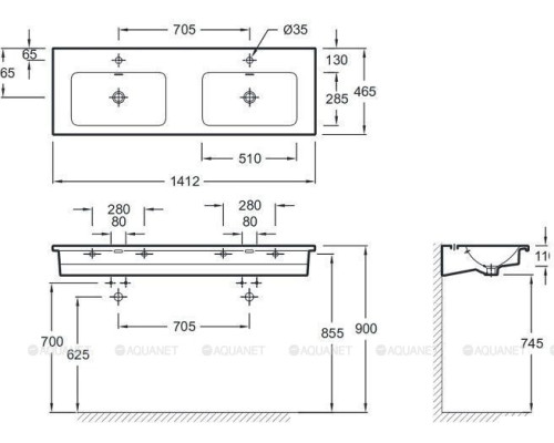 Раковина Jacob Delafon Vox 140 EXAA112-Z-00