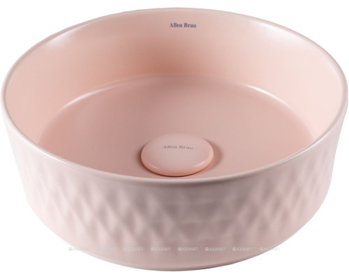 Раковина накладная Allen Brau Fantasy Romb 36 4.11033.SM розовый