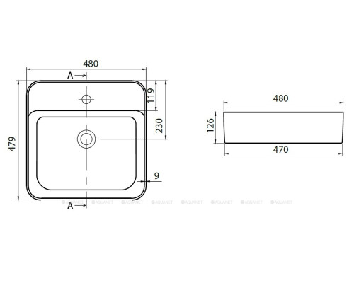 Раковина накладная Allen Brau Liberty 4.32014.20 белый