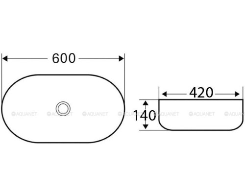 Раковина накладная BelBagno BB1084