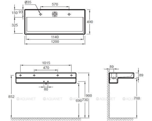 Раковина накладная Jacob Delafon Terrace 120 EXB9112-00 с подсветкой