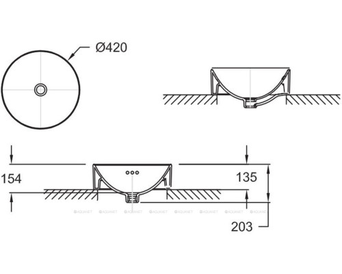 Раковина накладная Jacob Delafon Vox 42 E14800-0