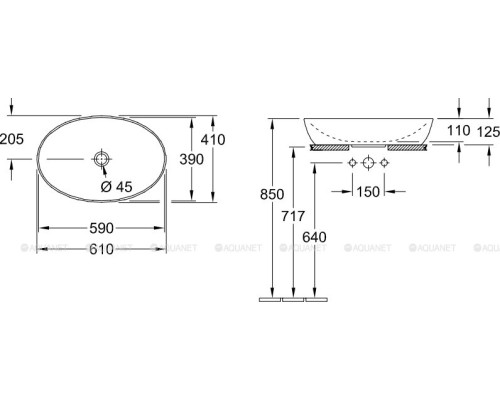 Раковина накладная Villeroy & Boch Artis 41986101 белый альпин
