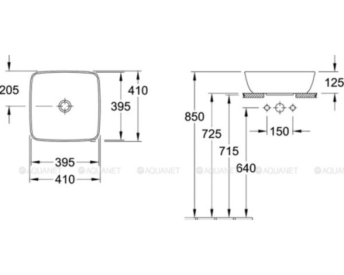 Раковина накладная Villeroy & Boch Artis Plus 417841R1