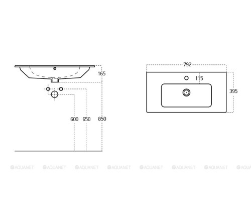 Раковина Sanovit Practico 80 44080